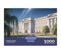 Buckingham Palace Puzzle for Adults 1000 Piece Landmark Building Family Game High Difficulty with Letters on Back Home Decoration Beautiful 70x50cm/1000pcs