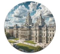 Buckingham Palace, UK 1000 Pieces Jigsaw Puzzle 12 Years And Up Round Jigsaw Puzzle Impossible Hard Challenging for Adults Family Game Stress Reliever Expert Skill Level 1000pcs (67.5x67.5cm)