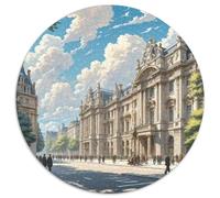 Buckingham Palace, UK 1000 Pieces Jigsaw Puzzle for Adults And Kids Round Jigsaw Puzzles Impossible Hard Challenging for Adults Family Game Stress Reliever Expert Skill Level 1000pcs (67.5x67.5cm)