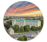 Buckingham Palace, UK 1000 Pieces Jigsaw Puzzle for Adults And Kids Round Puzzle Unique Challenge Family Game Stress Reliever Expert Skill Level 1000pcs (67.5x67.5cm)