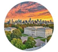 Buckingham Palace, UK 1000 Pieces Jigsaw Puzzles for Adults And Kids Round Jigsaw Puzzle Fun Challenging Family Game Stress Reliever Expert Skill Level 1000pcs (67.5x67.5cm)