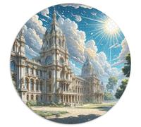 Buckingham Palace, UK 1000 Pieces Jigsaw Puzzles for Adults And Kids Round Jigsaw Puzzles Impossible Hard Challenging for Adults Family Game Stress Reliever Expert Skill Level 1000pcs (67.5x67.5cm)