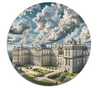 Buckingham Palace, UK 1000 Pieces Jigsaw Puzzles for Adults And Kids Round Puzzle Fun Challenging Family Game Stress Reliever Expert Skill Level 1000pcs (67.5x67.5cm)