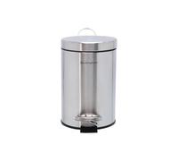Buckingham Pedal Bin Waste Trash Bin for Bathroom Kitchen Office, Stainless Steel Soft Closing, Brushed Finish (3 Litre)