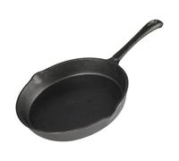Buckingham Pre-Seasoned Premium Cast Iron Frying Pan Suitable for Induction Electric Gas Oven Safe Skillet BBQ Grilling Cast Iron Pan for Healthy Cooking 25 Cm