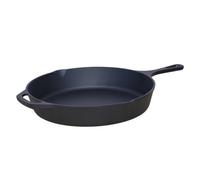 Buckingham Pre-Seasoned Premium Cast Iron Skillet Induction Frying Pan Suitable for Electric Gas & Oven Safe Ideal for BBQ Grilling Cast Iron Pan for Low Fat Healthy Cooking (31 Cm)
