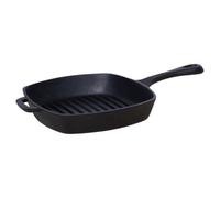 Buckingham Pre-Seasoned Cast Iron Square Grill Skillet Pan 26 Cm