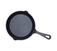 Buckingham 30066 Cast Iron Pre-Seasoned Skillet, Frying Pan 20 cm For Healthy Cooking - Premium Quality, black