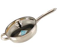 Buckingham Premium Induction Stainless Steel Sauté Pan 24 cm, Stainless Steel Handles