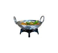 Buckingham Premium Karahi Dish Induction Stainless Steel Multi-Purpose 24 Cm