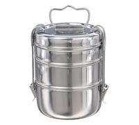 Buckingham Premium Stainless Steel 3-Tier Bombay Tiffin Box 14 Cm