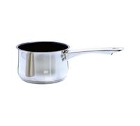 Buckingham Induction Deep Milk Pan with Xylan Non-Stick Coating and Double Lip, Stainless Steel, 14 cm