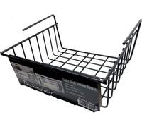 Buckingham Premium Under Shelf Basket Organise Tidy Storage Rack High End, Steel, Black, 29 Cm