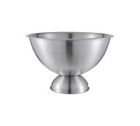 Buckingham Premium Wine Cooler Large Punch Bowl Stainless Steel Champagne Ice Bucket Durable Rolled Edge Professional Grade Party Drinks Holder 17.5 litres 40 cm (Matt Finish)