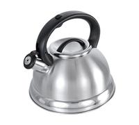 3L INDUCTION HOB WHISTLING STAINLESS STEEL WATER BOILING KETTLE BLACK HANDLE