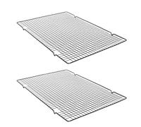 Buckingham Set of 2 Large Cooling Rack, Baking Tray Heavy-Duty Wire Rack for Cakes, Cookies & Pastries, Oven Safe Cooling Rack for Baking with Maximum Fast Airflow