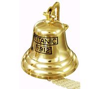 Buckingham Solid Bras Titanic 1912 Ship Bell, Last Orders Bell, Pub Bell, Door Bell, Wall Mountable Bell.. 6"/ 15 cm