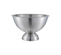 Buckingham Premium Wine Cooler Large Punch Bowl Stainless Steel Champagne Ice Bucket Durable Rolled Edge Professional Grade Party Drinks Holder 17.5 litres 40 cm (Matt Finish)