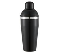 Buckingham Stainless Steel Cocktail Shaker Drink Mixer with Built-in Strainer & Lid Premium Bartender Shaker for Mojitos Margaritas Martinis Cocktails & Mocktails 750 ml (Black Finish)