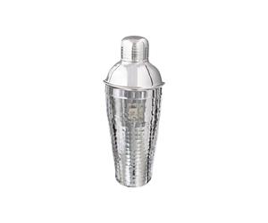 Buckingham Stainless Steel Cocktail Shaker Drink Mixer with Built-in Strainer & Lid Premium Bartender Shaker for Mojitos Margaritas Martinis Cocktails & Mocktails 750 ml (Hammered Effect)
