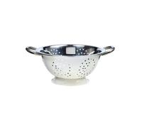 Buckingham Premium Deep Colander Strainer Cream for Draining Rinsing & Straining Stainless Steel Multipurpose Kitchen Tool for Washing Pasta & Vegetables 24 cm 2.3 litres