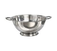 Buckingham Premium Deep Colander Strainer for Draining Rinsing & Straining Stainless Steel Multipurpose Kitchen Tool for Washing Pasta & Vegetables (7.5 L / 34 cm)