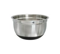Buckingham Stainless Steel Deep Salad / Mixing Bowl With Black Silicone Base 5.2 Litre/ 26 Cm, Silver