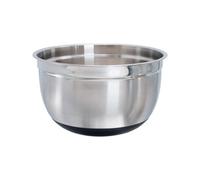 Buckingham Deep Salad Mixing Bowl with Black Silicon Base Easy Grip Durable Stylish and Versatile Ideal for Baking Cooking Salad & Food Prep (28 cm)