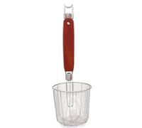 Buckingham Stainless Steel Fine Mesh Pasta Strainer Basket Wooden Handle 10Cm