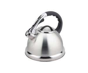 Buckingham Stainless Steel Kettle, Induction Hob Kettle | Satin Finish Kettles with Soft Touch Black Handle for Easy Grip 3.5 litres