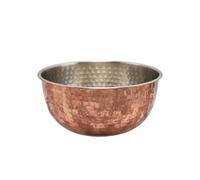 Buckingham Stainless Steel Mixing Bowl With Hammered Effect 21 Cm