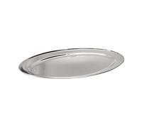 Buckingham Stainless Steel, Oval Tray Plate, Meat Platter, Serving Dish 45 cm, 45 x 30 x 3 cm