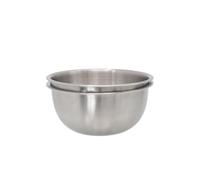 Buckingham Stainless Steel Pack Of 2 Salad / Mixing Bowls 0.7 Litre / 14 Cm Matt Finish