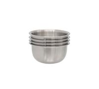 Buckingham Stainless Steel Pack Of 4 Serving Bowls 0.2 Litres