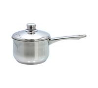 Buckingham Deep Saucepan with Premium Stainless Steel Lid Multipurpose Cooking Pot Suitable All Heat Sources Including Induction 16 Cm 2 litres