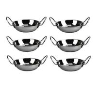 Buckingham Stainless Steel Set Of 6 Balti Serving Dish 15 Cm