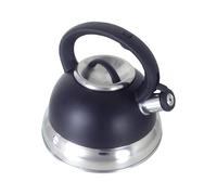 Buckingham Stainless Steel Stove Top Induction Gas Whistling Kettle 3.0 L Black 3 liters by Buckingham