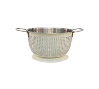 Buckingham Stainless Steel Tropical Deep Colander 23 Cm , Cream