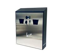 Buckingham Stainless Steel Wall Mounted Outdoor Cigarette Bin, Ashtray, Ash Bin, Heavy Duty Ashtray,pubs, Clubs, Office,home,
