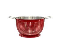 Buckingham Tropical Deep Colander Strainer Stainless Steel Kitchen Sieve for Rice Pasta Spaghetti Noodles Vegetables & Fruits Footed Base 3.6 Litre 23 cm