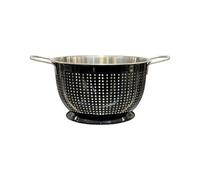 Buckingham Tropical Deep Colander Strainer Stainless Steel Kitchen Sieve for Rice Pasta Spaghetti Noodles Vegetables & Fruits Footed Base 3.6 Litre 23 cm