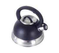 Buckingham 17064 Stainless Steel Stove Top Induction Gas Whistling Kettle 3.0 L Black, 3 liters