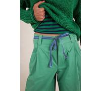 Buckle Back Wide-Leg Trousers at Free People in Holly Green, Size: US 12 - female