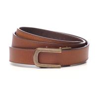 Buckle & Belt Casual Female, Antiqued Gold & Tan, 1.25