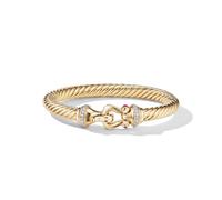 Buckle Cablespira® Bracelet in 18ct Yellow Gold with Rubies and Diamonds - Size Medium