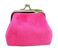 Buckle Coin Purse Cute Clasp Closure Vintage Clutch Wallet Coin Purse Floral Change Organizer Canvas Jewelry Pouch for Girls and Women