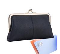 Buckle Coin Purses Elegant Exquisite PU Leather Large Capacity