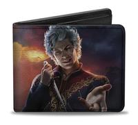 Buckle-Down Baldur's Gate III Wallet, Bifold, Baldurs Gate Astarion Hand Out Pose and Title Logo, Vegan Leather