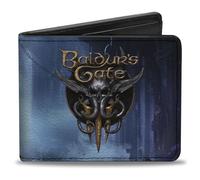 Buckle-Down Baldur's Gate III Wallet, Bifold, Baldurs Gate III Shadowheart Astral Prism Pose Scene and Logo, Vegan Leather