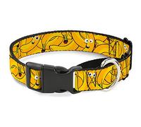 Buckle-Down Bananas Stacked Cartoon Yellows Martingale Dog Collar, 1.5" Wide-Fits 16-23" Neck-Medium